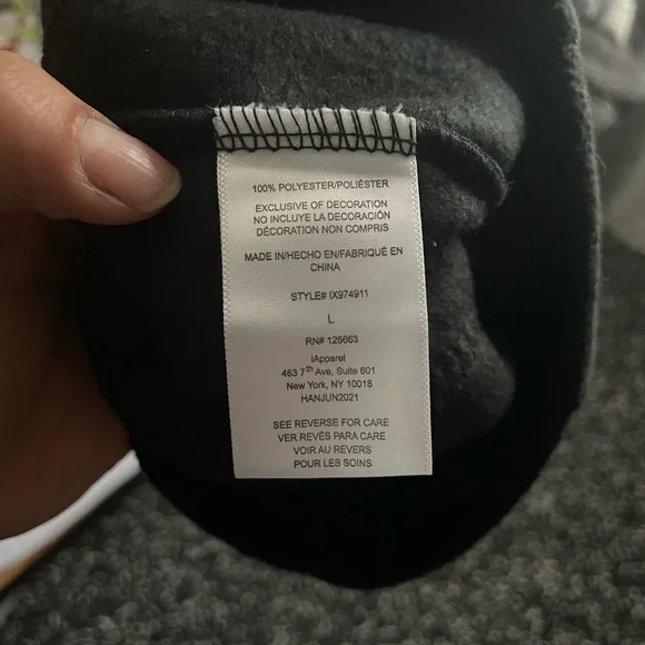 NO BRAND | Set of 2 Black & Grey Polyester Beanies - Picture 4 of 4